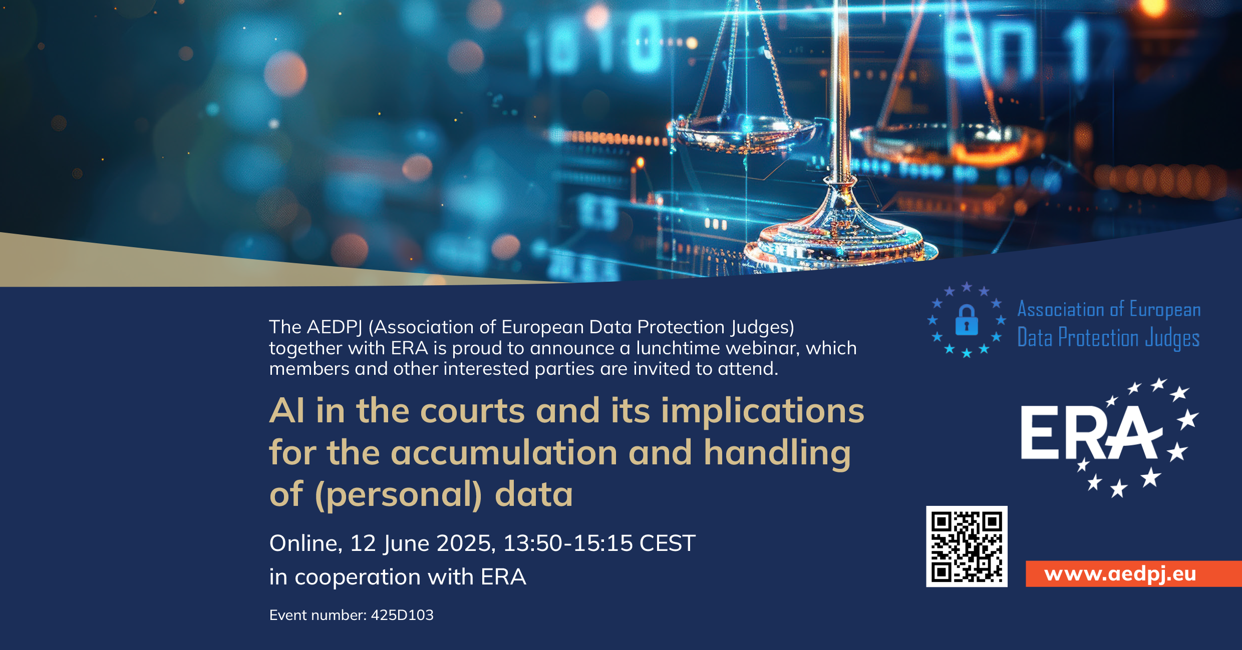 Webinar: AI in the courts and its implications for the accumulation and handling of (personal) data